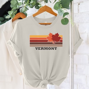 Vermont Fall Leaves shirt Vermont T-shirt Vermont Thanksgiving tshirt Burlington Halloween Tshirt Vermont Gift