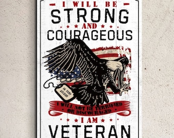 Veteran Gifts, Patriotic Wall Art, USA Sign, United States of America Decor, Farmhouse Military Artwork, Airforce Navy Army Sign, Dad Gift,