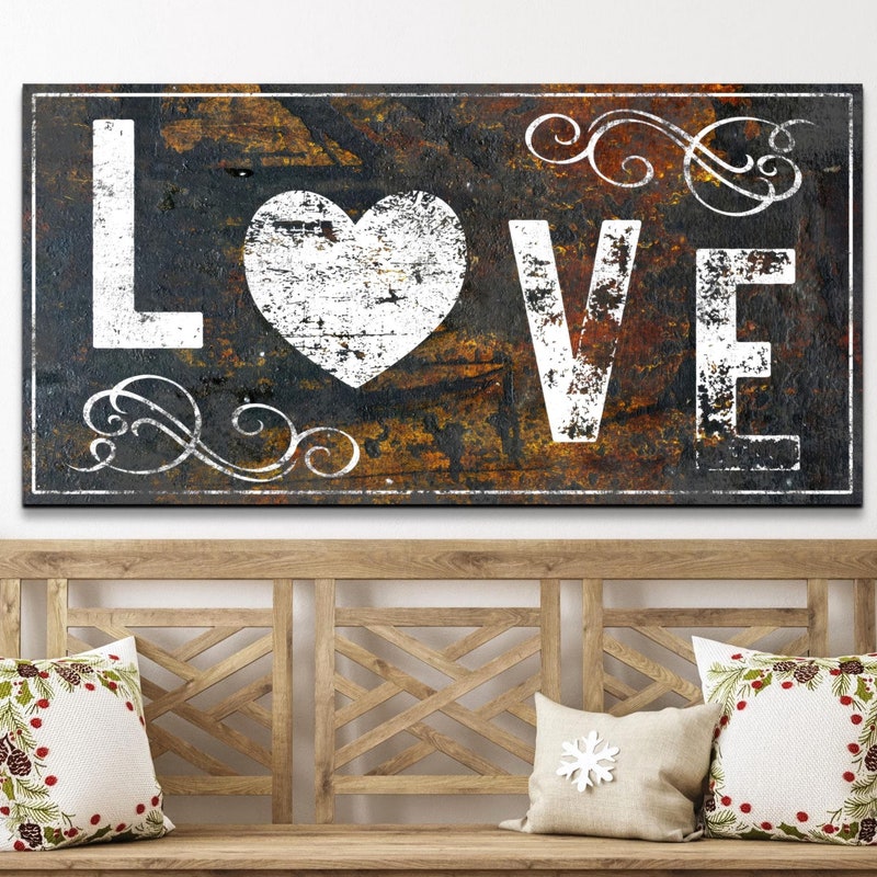 Rustic Love Rustic Hearts Love - Etsy