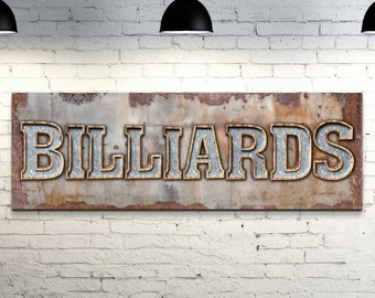 Pool table sign hi-res stock photography and images