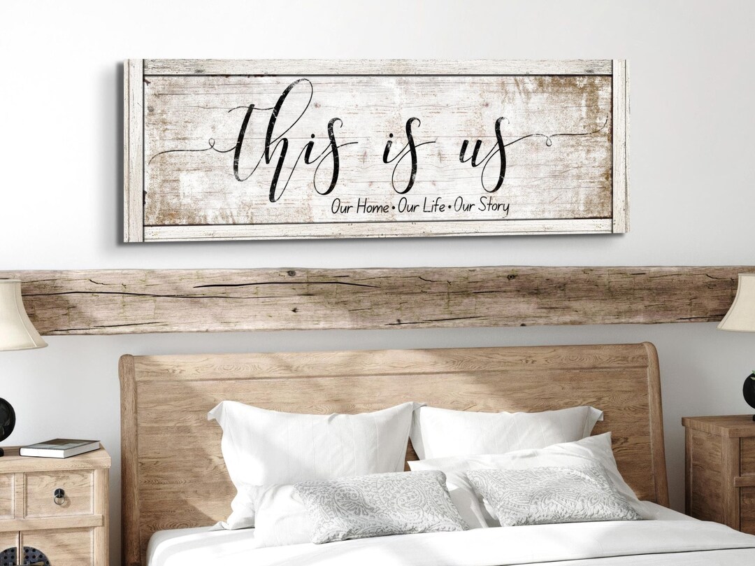 Modern Farmhouse This is Us Sign, Rustic Living Room Decor, Wall Art ...