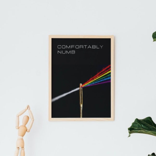 Pink Floyd Comfortably Numb - High-Quality Printable Digital Fan Poster - Instant Download