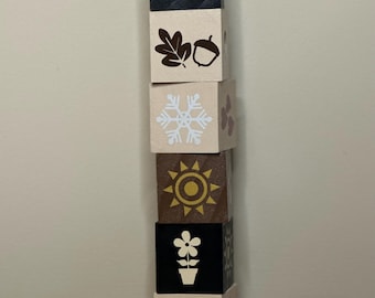 Magnetic Seasonal Block for Calendar