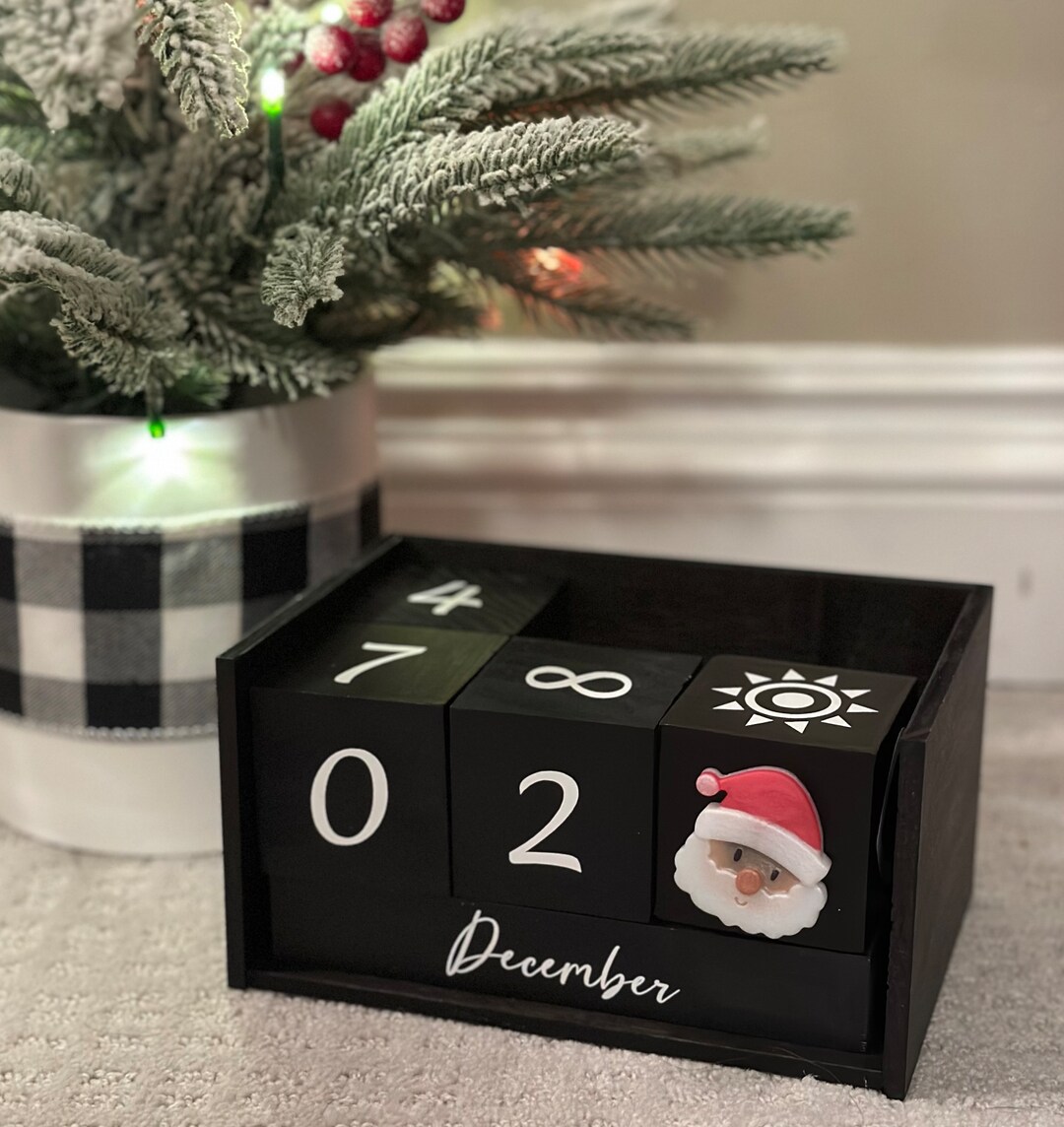 Handmade Block Calendar: Countdown, Daily, Seasonal Magnets - Etsy