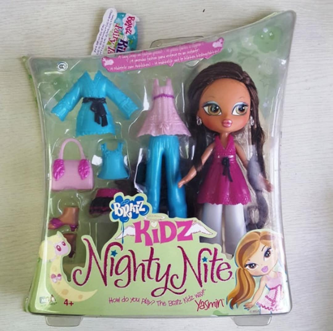 Bratz KIDZ Yasmin Cloe Sasha Kidz Sleep Over Nighty Night NIB MGA  Entertainment 