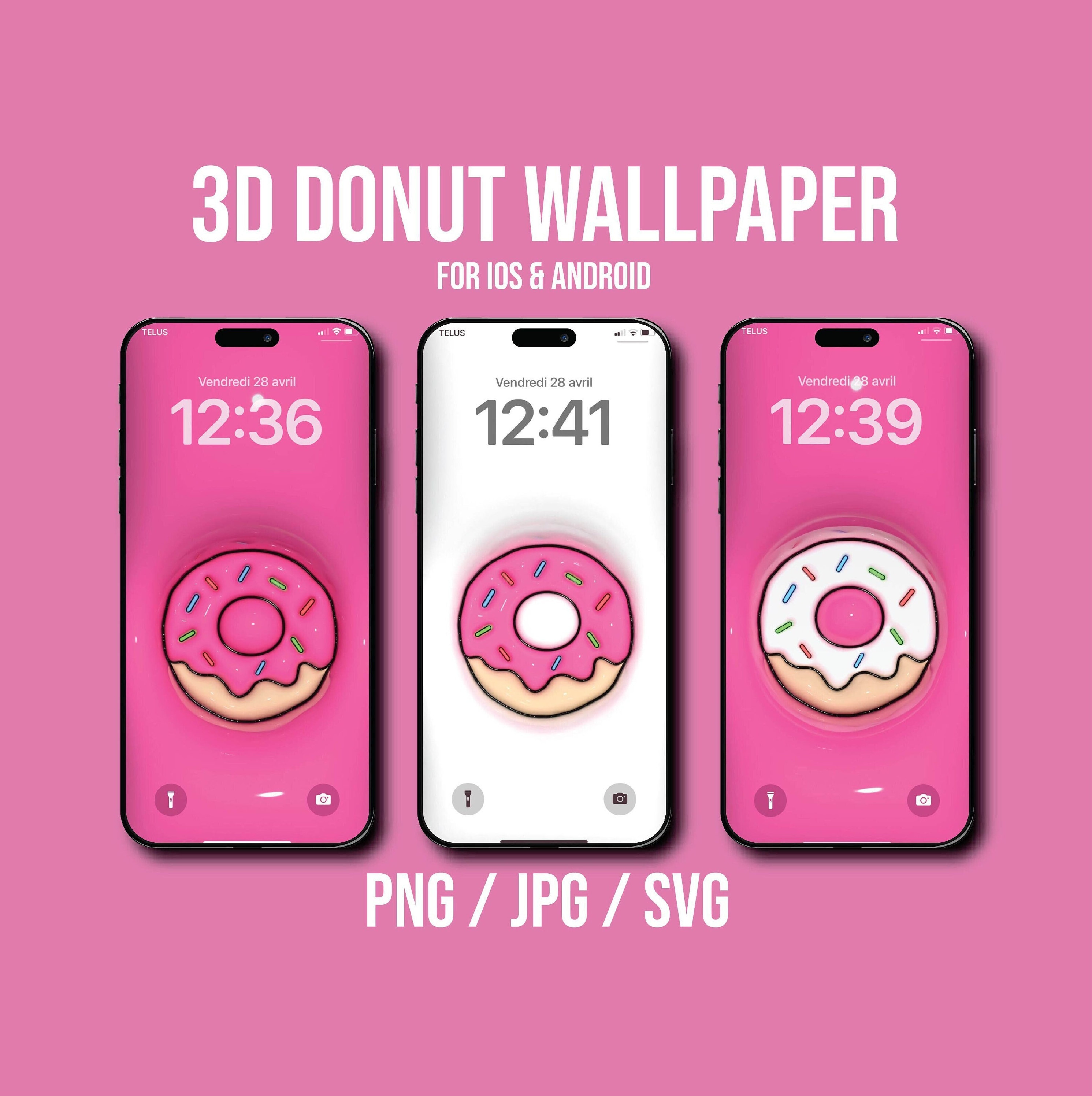 🍩 Kawaii Donut Wallpaper 🍩 - Latest version for Android - Download APK