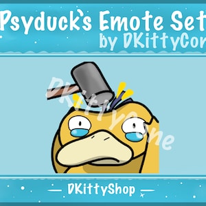 Psyduck Bonk emote - cute Twitch, Kick, YouTube and Discord Emotes