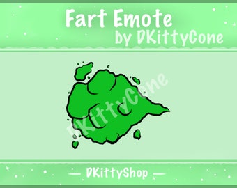 Fart cloud emote - cute Twitch, Kick, YouTube and Discord Emotes