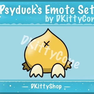 Psyduck Butt emote - cute Twitch, Kick, YouTube and Discord Emotes