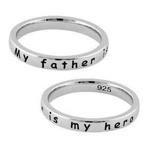 Daddy daughter rings top