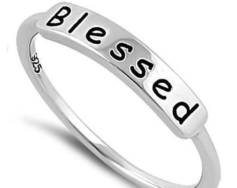 Blessed Ring, Ring for Woman, Gifts for Her, Stacking Ring, Handmade Ring, Gifts for Women, Motivational Ring, Blessed Jewelry, For Her