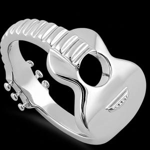 Guitar Ring- Acoustic Ring- Musical Ring- Minimalist Rings- Stacking Rings- Guitar, Ring for Men, Boho Rings, Dainty Guitar Ring, Gifts