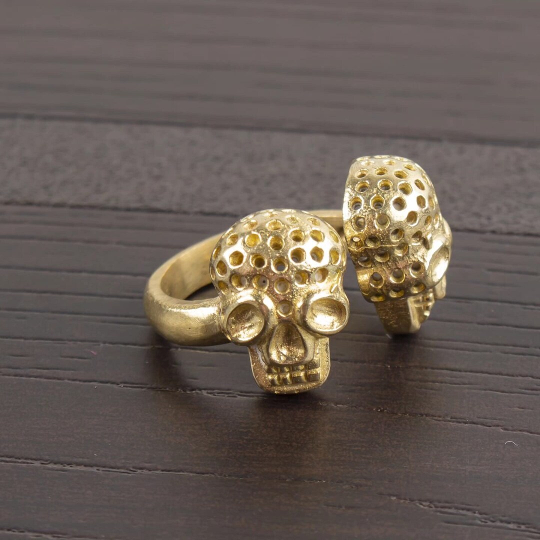 Skull Ring Men's Skull Ring Skull Head Ring Brass Rings for Men ...