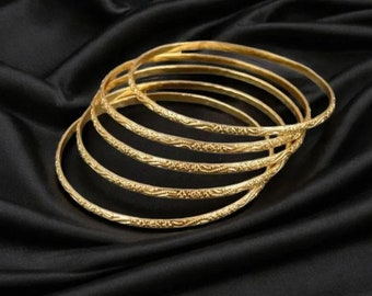One Piece Gold Filled Bangle, Indian Gold Bangle,  Gold Bracelet, Bangle, Bracelet, women Gold Bangle, Stacking Bangle, , Gold Bangles