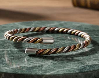 3 Metal Astrological- Bangle- Kriya Bangle- Yogananda Bangle