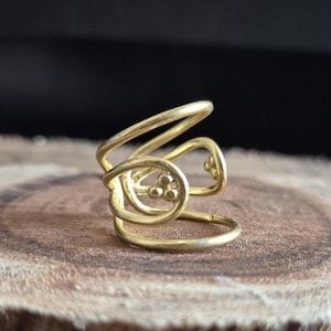 Trigger Finger Arthritis Rings- Brass Ring- EDS Finger Splint Rings- Mallet Finger Rings- Adjustable Rings- Personalized Gifts, Unique Rings