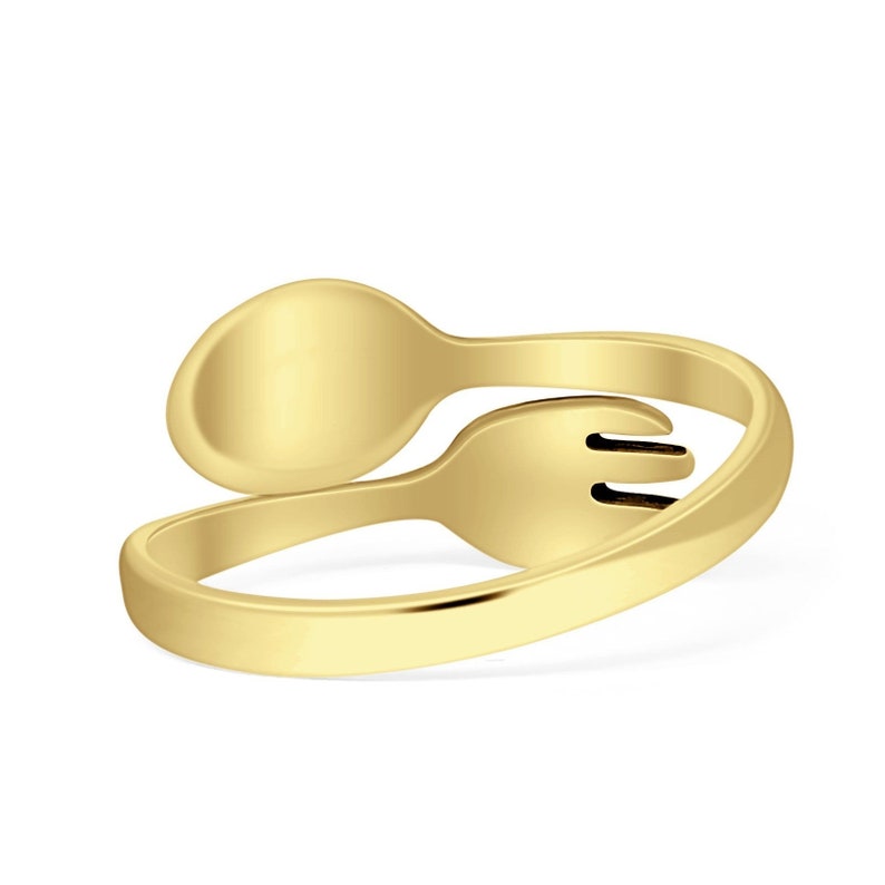 Spoon and Fork Ring, Cook Ring, Unisex Gifts Ring, Chefs Ring, Cutlery ...