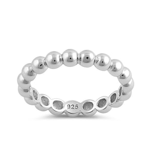 Sterling Silver 925 Beaded Ring,Dot_Ring,Ball_Ring,Bead_Ring,Flat_Bead_Ring,Beads_Ring,Gift_for_Her,Silver_Rings,Rings_for_Her,Gift_for_Wife
