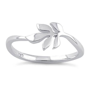 Sterling Silver Leaf Ring: Cottagecore Nature Jewelry,  Leaf Ring, Silver Leaf Ring, Leaf Ring Silver, Gift for Her, Ring for Women, Gift