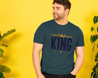 T-shirt graphique King - T-shirt coupe élégante - Tailles S-XXL