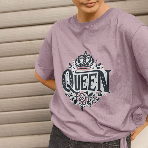 Queen Graphic Tee - Relaxed Fit T-Shirt - Comfortable Casual Wear
