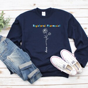 Custom Flower Shirt Custom Birth Month Birth Flower Sweatshirt Gift for Her  Flower TShirt Sentimental Gift Idea Birth Month Flower Shirt