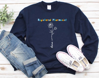Custom Flower Shirt Custom Birth Month Birth Flower Sweatshirt Gift for Her  Flower TShirt Sentimental Gift Idea Birth Month Flower Shirt