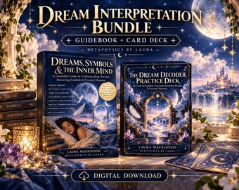 Dream Interpretation Bundle PDF | Dream Guidebook + 52 Dream Decoder Cards | Lucid Dreams, Symbols, Recurring Dreams & Dreamwork