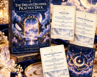 Dream Decoder Practice Deck | Printable Dream Interpretation Cards | Dream Symbols & Intuition Tool | Digital Download