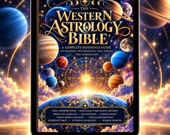 Western Astrology Bible PDF – 236-Page Interactive Digital Reference Guide for Birth Charts & Synthesis