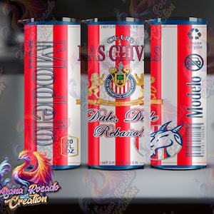 Diseño de vaso Club las Chivas, Sublimationwrap, Diseño png  envoltura de vaso, diseño de 20 oz, Tumbler Guadarajara png, las Chivas png