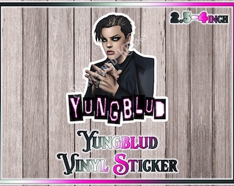 Yungblud Sticker | Dominic Harrison Black Hearts Club Fan Art | Waterproof Vinyl Music Merch Decal