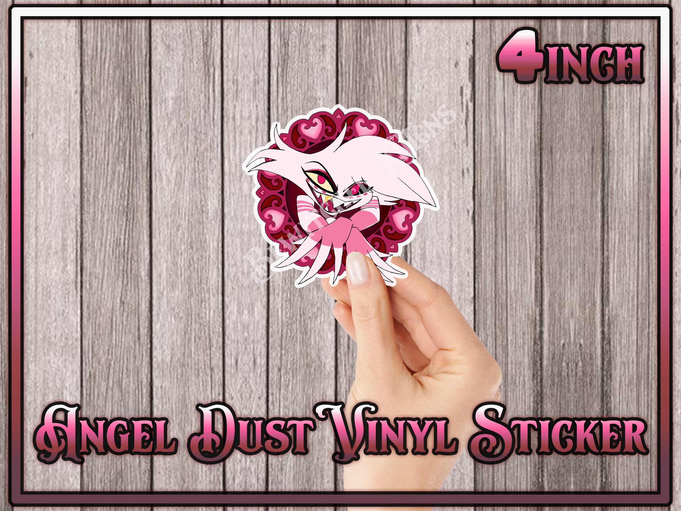 Hazbin Hotel Angel Dust 2.5inch- 4inch Waterproof Vinyl Sticker - Etsy
