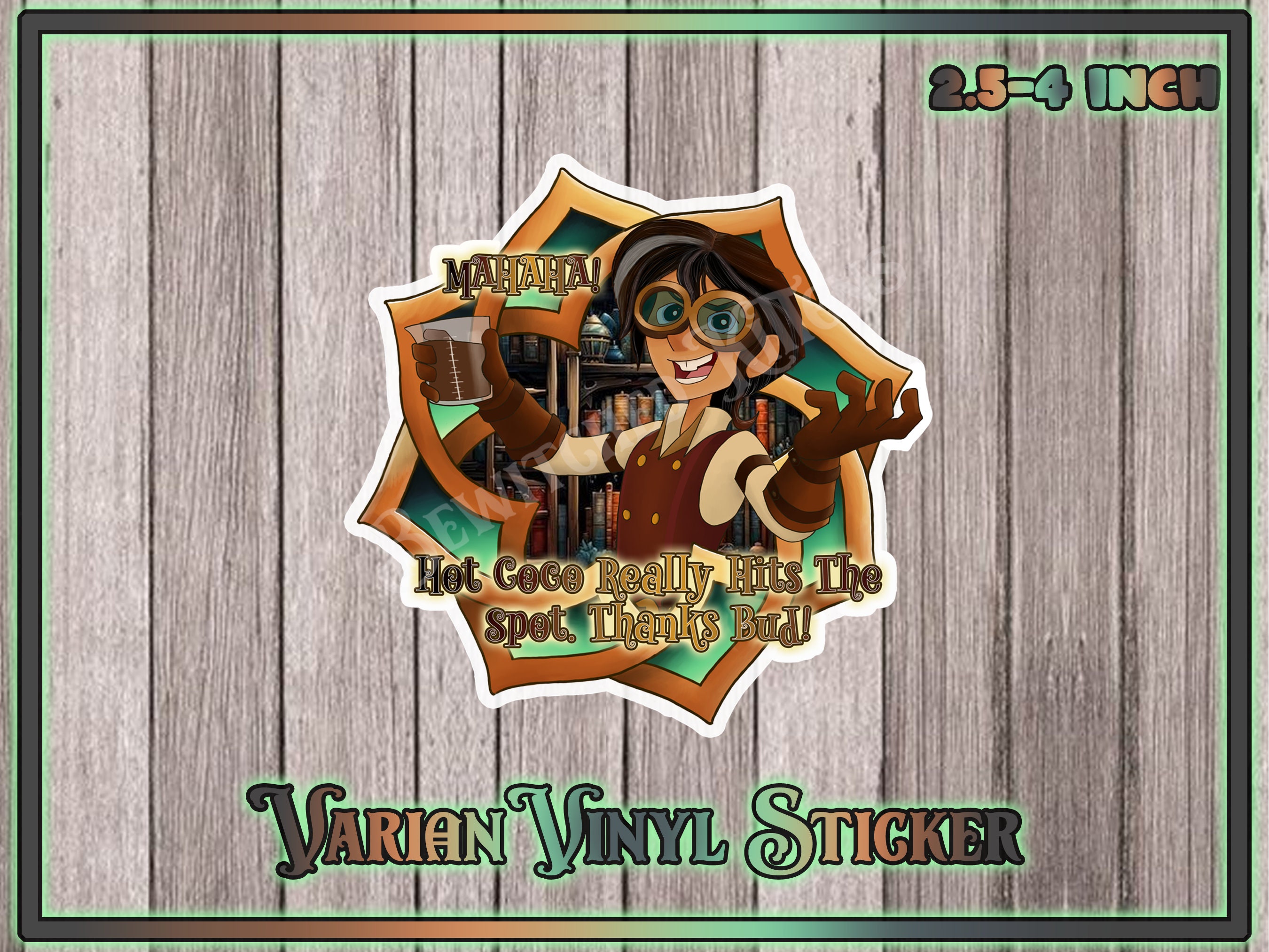 Sticker Varicha Varian Waterproof Vinyl Sticker 2.5-4inch - Etsy