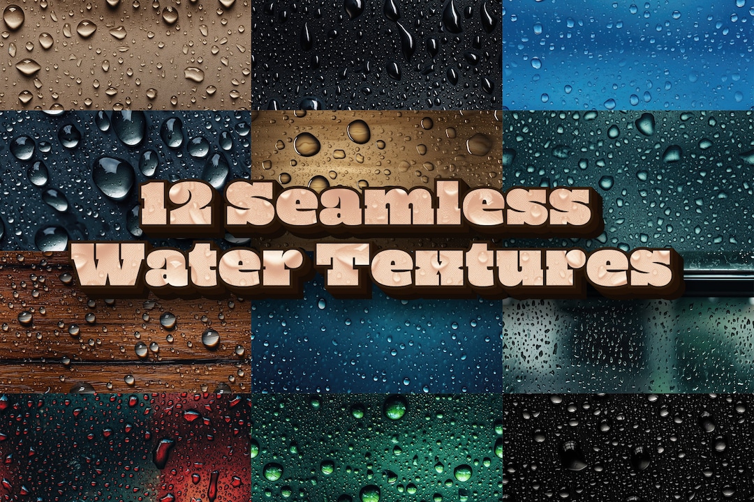 12 Seamless Tiled Water Textures - Etsy
