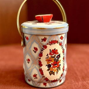 Vintage Decorative Tin Container