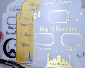 Ramadan calendar/eid/ramadan plaques