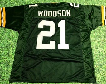 Woodson Green Bay Green Custom Jersey Stitched Football New No Brand/No Logos GENERIC Size Men’s XL
