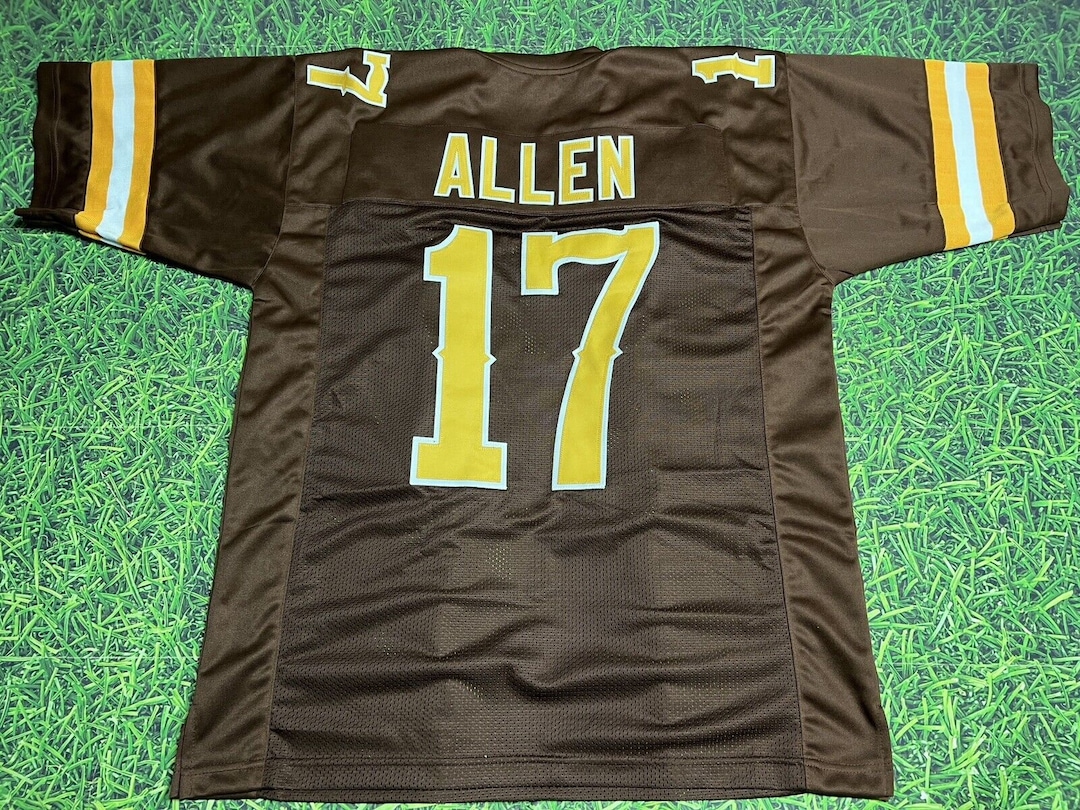 Allen Wyoming Brown Custom Jersey Stitched Football New No Brand