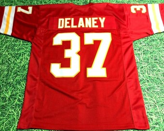 Delaney KC Red Custom Jersey Stitched Football New No Brand/No Logos GENERIC Size Men’s XL