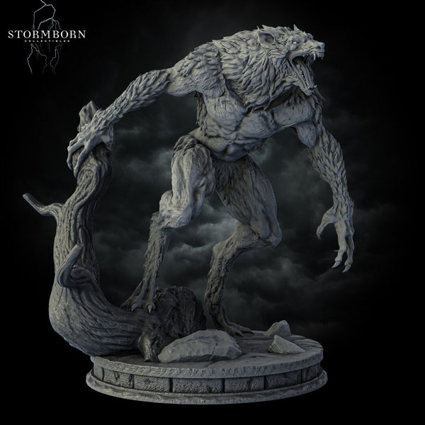 Werewolf | 8K Shadowclaw by Stormborn Collectibles Tabletop  3D Print TTRPG 32mm 75mm