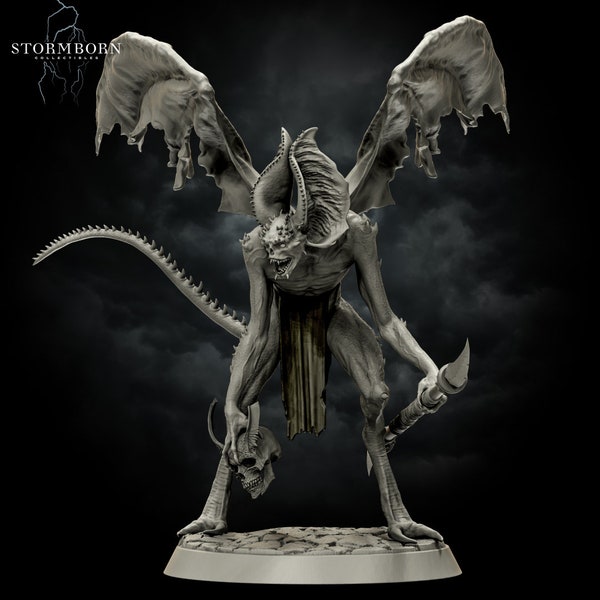 8K Miniature Vyrkol Demon Stormborn Tabletop  3D Print TTRPG