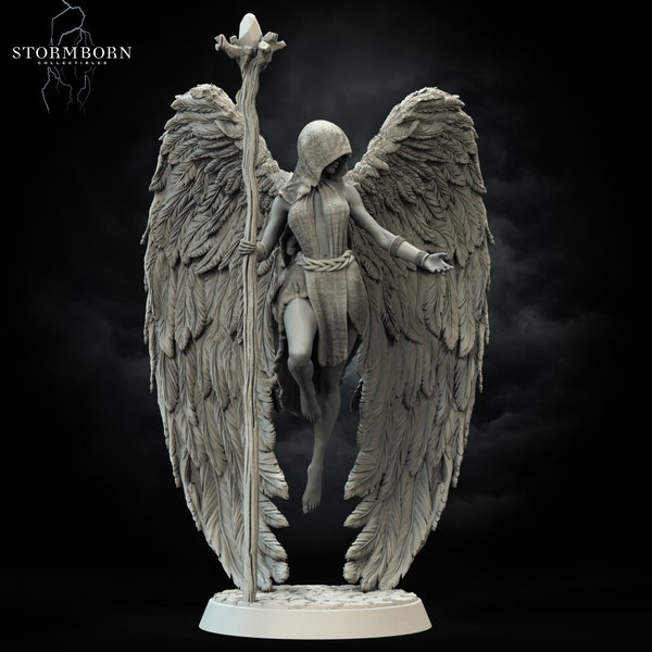 8K Miniature Althea Angel of Mending Stormborn Tabletop  3D Print TTRPG