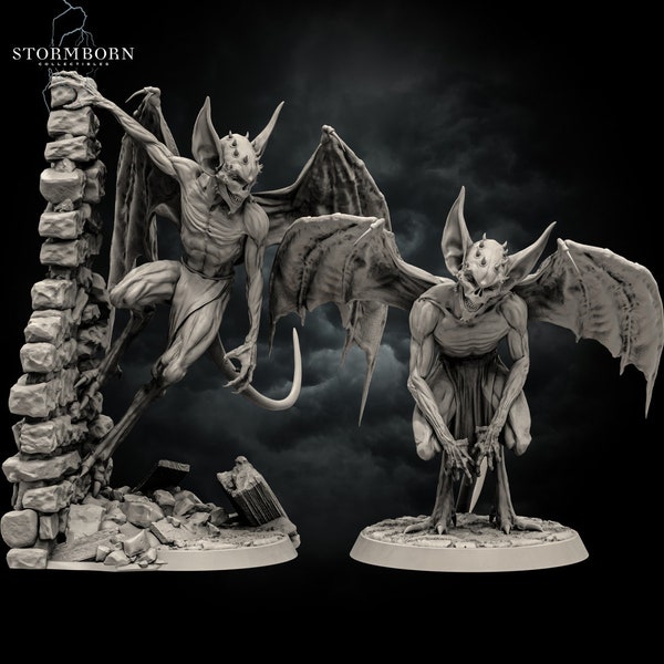 8K Miniature Imps (2 pack) Stormborn Tabletop  3D Print TTRPG Imp