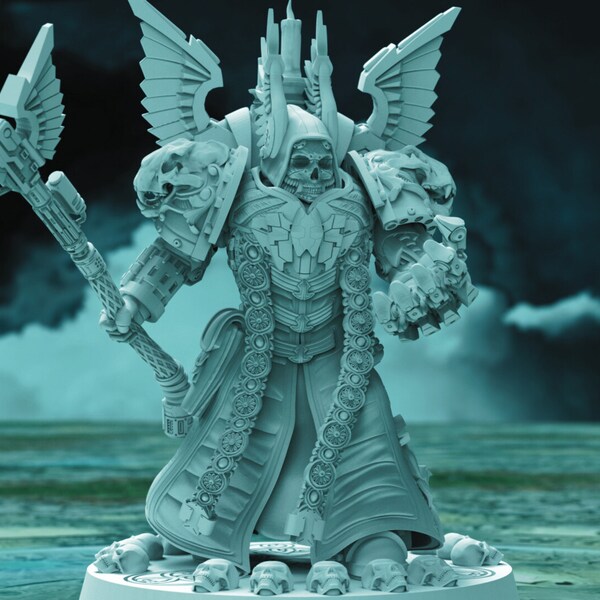 Angelic Soul Reaper by Atlan Forge Tabletop 3D Print TTRPG 8K Miniature 28mm 32mm