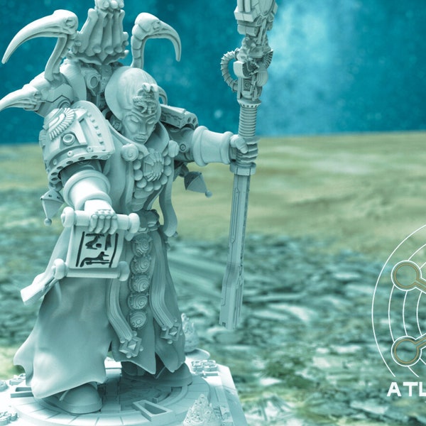 Mages of Aegyptus by Atlan Forge Tabletop 3D Print TTRPG 8K Miniature 28mm 32mm