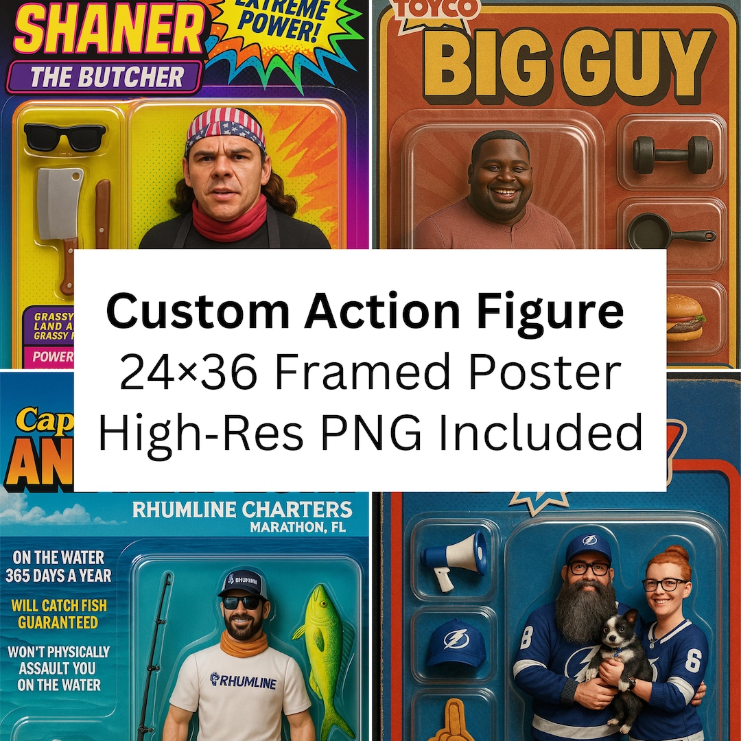 Custom Action Figure, Custom Superhero Caricature, Digital Character ...