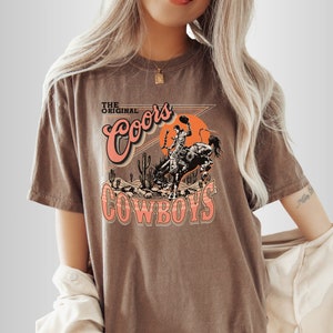Vintage Coors Western Cowboy T-Shirt, Vintage 90s Western Shirt, Retro Coors T, Rodeo Cowboy Shirt, Wild West Gift, Unisex Adult Graphic Tee