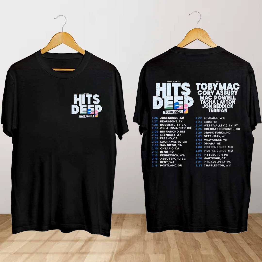 Tobymac Hits Deep Tour 2024 T Shirt, Tobymac Concert Shirt, Hits Deep Tour 2024 Shirt, Tobymac