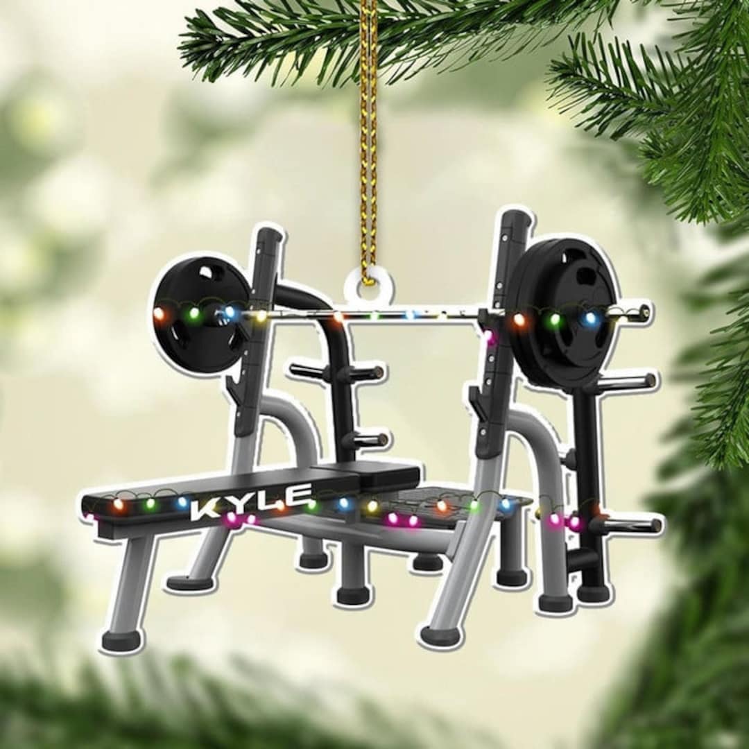 Personalized Fitness Machine Christmas Ornament, Fitness Machine